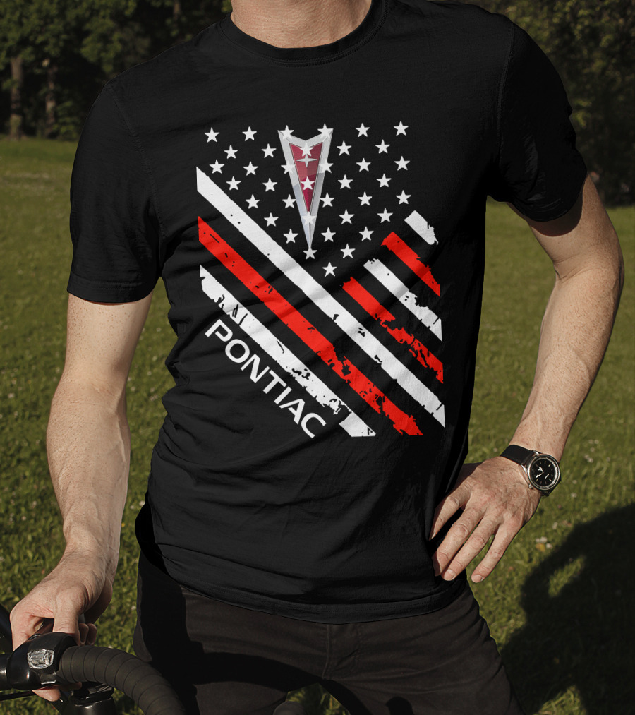 Pontiac Stars Stripes Emblem T-Shirt