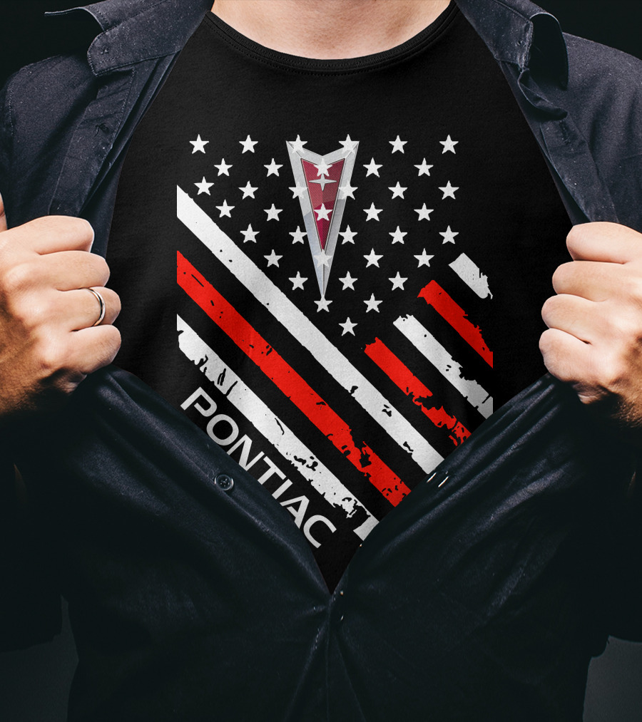 Pontiac Stars Stripes Emblem T-Shirt