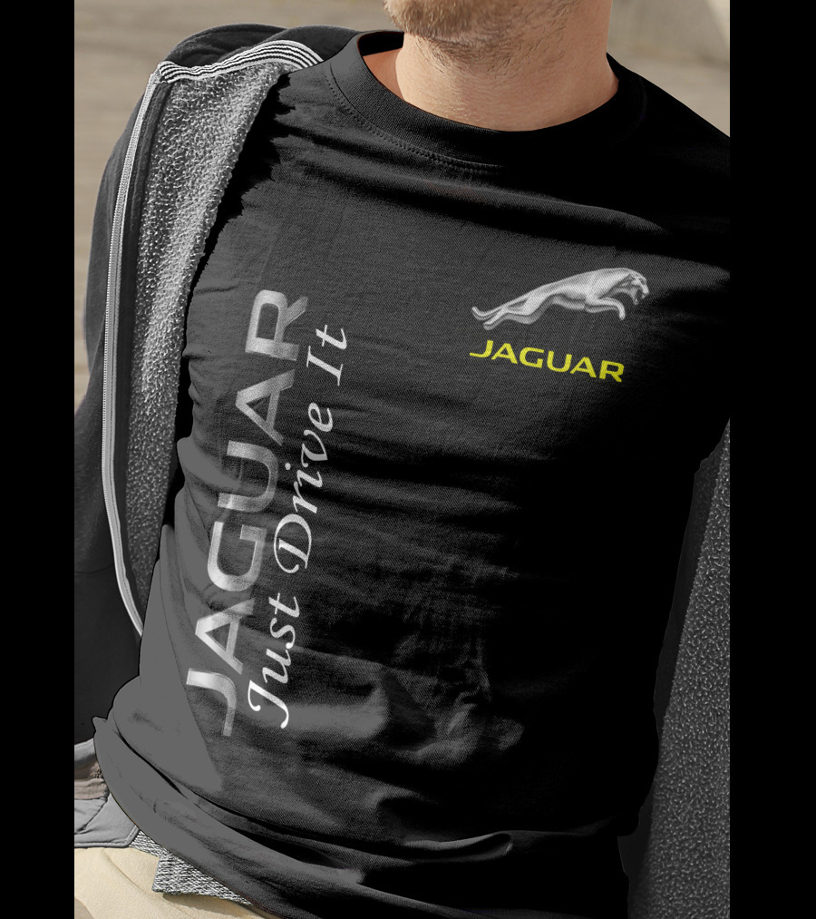 JAGUAR Just Drive It Silver T-Shirt