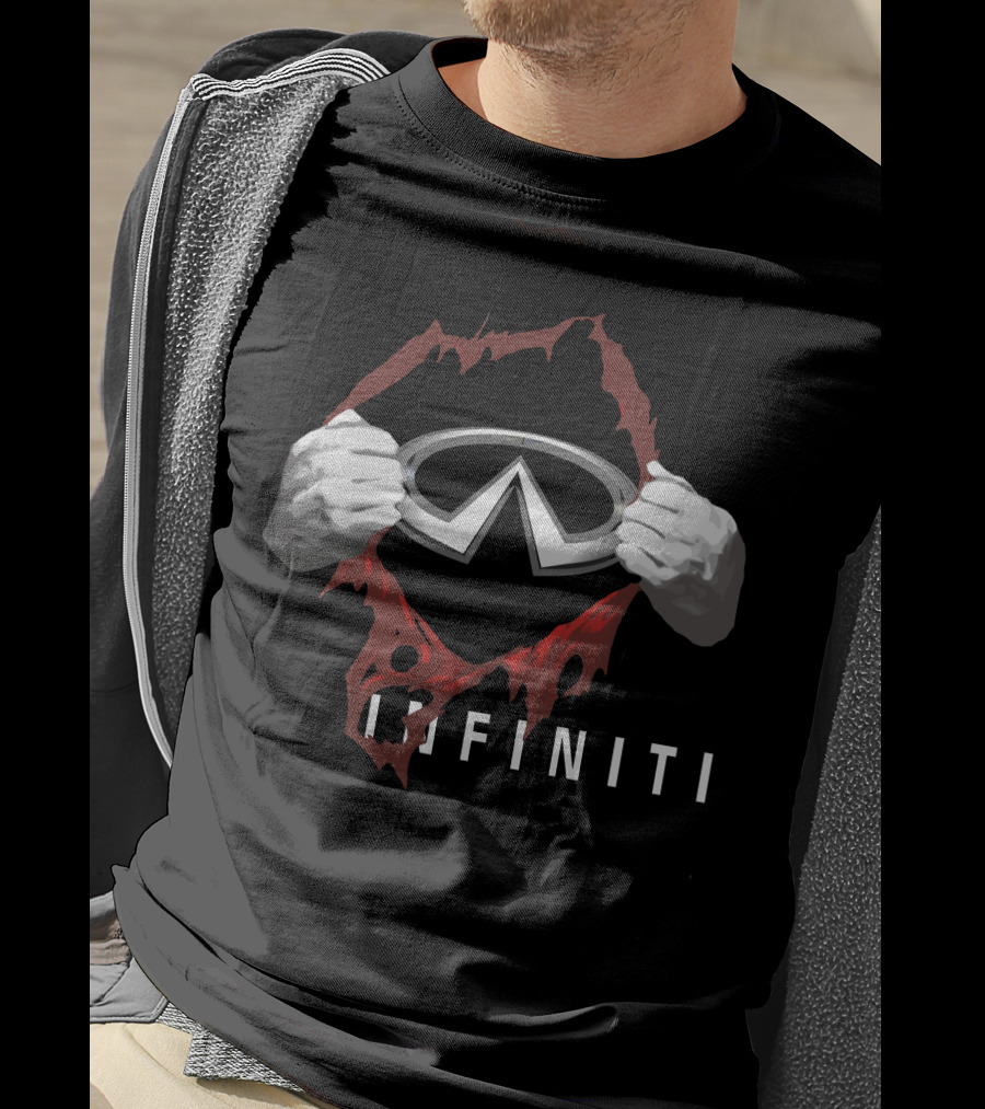 INFINITI Logo Superhero Unveiling Hands T-Shirt