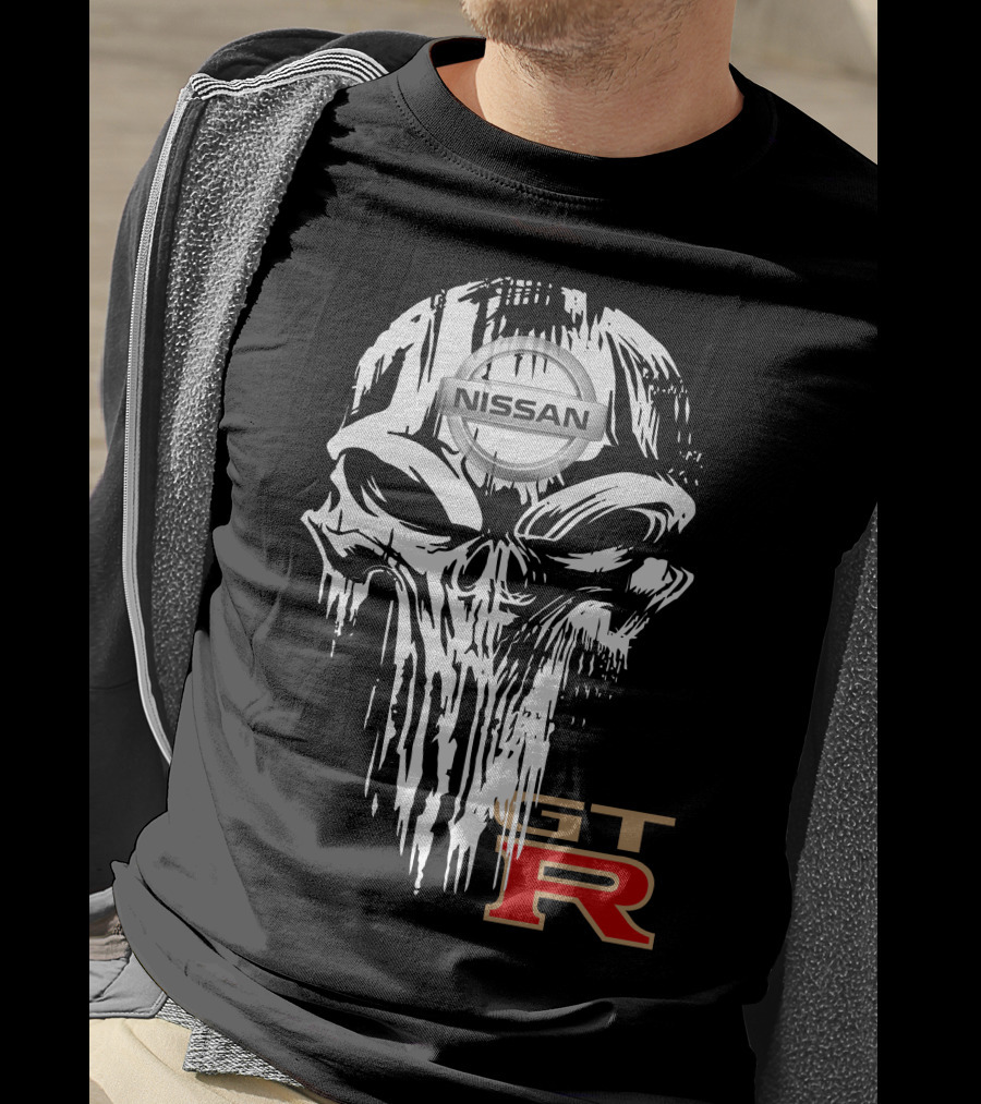 NISSAN GTR Skull Emblem T-Shirt