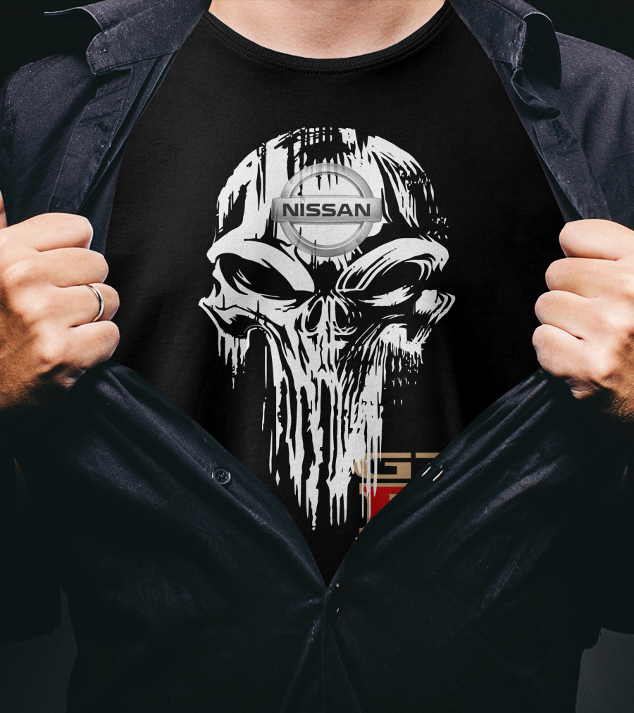 NISSAN GTR Skull Emblem T-Shirt
