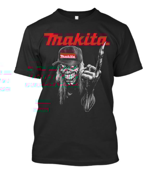 Makita Skeleton Rock Hand Gesture T-Shirt