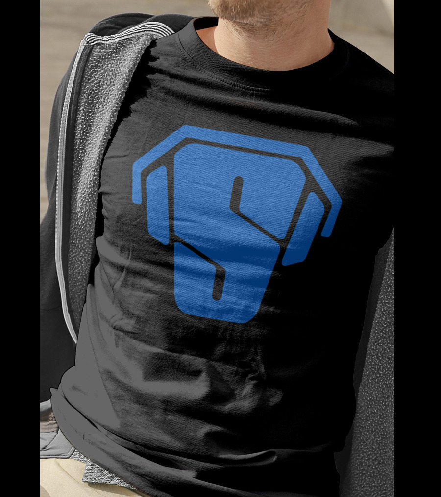 RS Blue Spartan Helmet Emblem T-Shirt