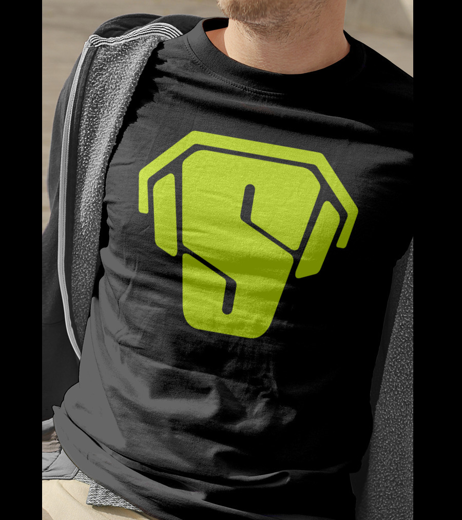 RS Green Iconic Logo S Neon T-Shirt