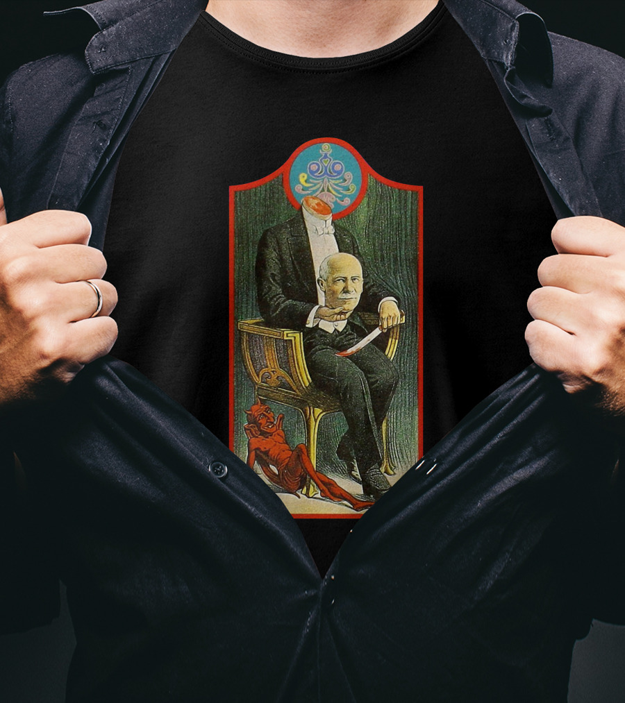Self Titled 1991 Magical Mystery Surreal Headless Man With Devil T-Shirt