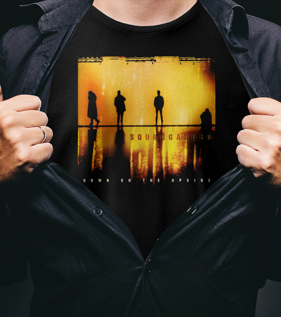 Soundgarden Down On The Upside Silhouettes Reflecting On Stage T-Shirt
