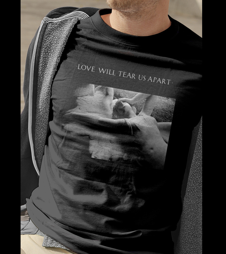 Love Will Tear Us Apart Joy Division Angel Statue Scene T-Shirt