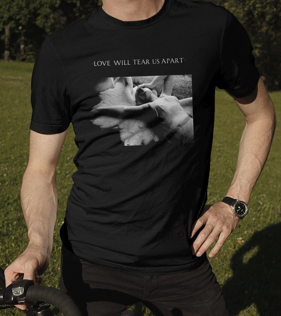 Love Will Tear Us Apart Joy Division Angel Statue Scene T-Shirt