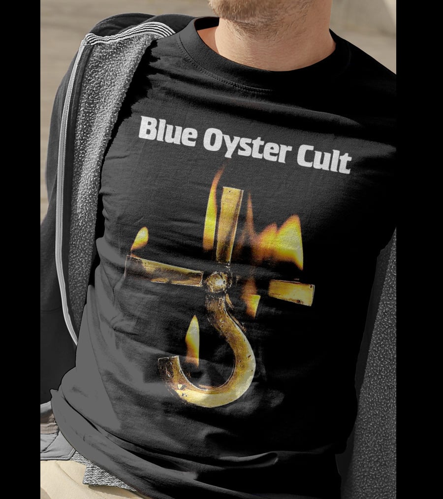 Blue Oyster Cult Career Of Evil Flaming Hook T-Shirt