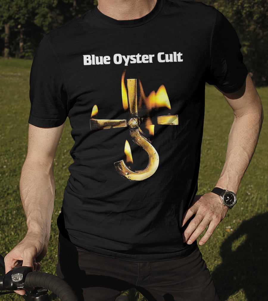Blue Oyster Cult Career Of Evil Flaming Hook T-Shirt
