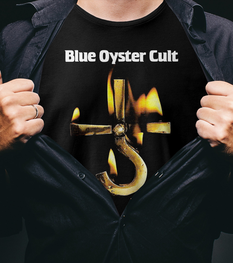 Blue Oyster Cult Career Of Evil Flaming Hook T-Shirt
