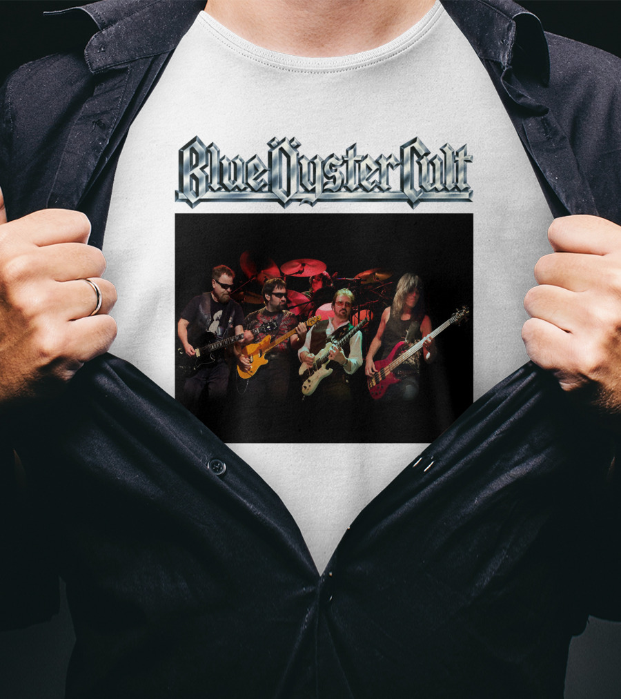 Blue Oyster Cult Live Performance Band Image T-Shirt