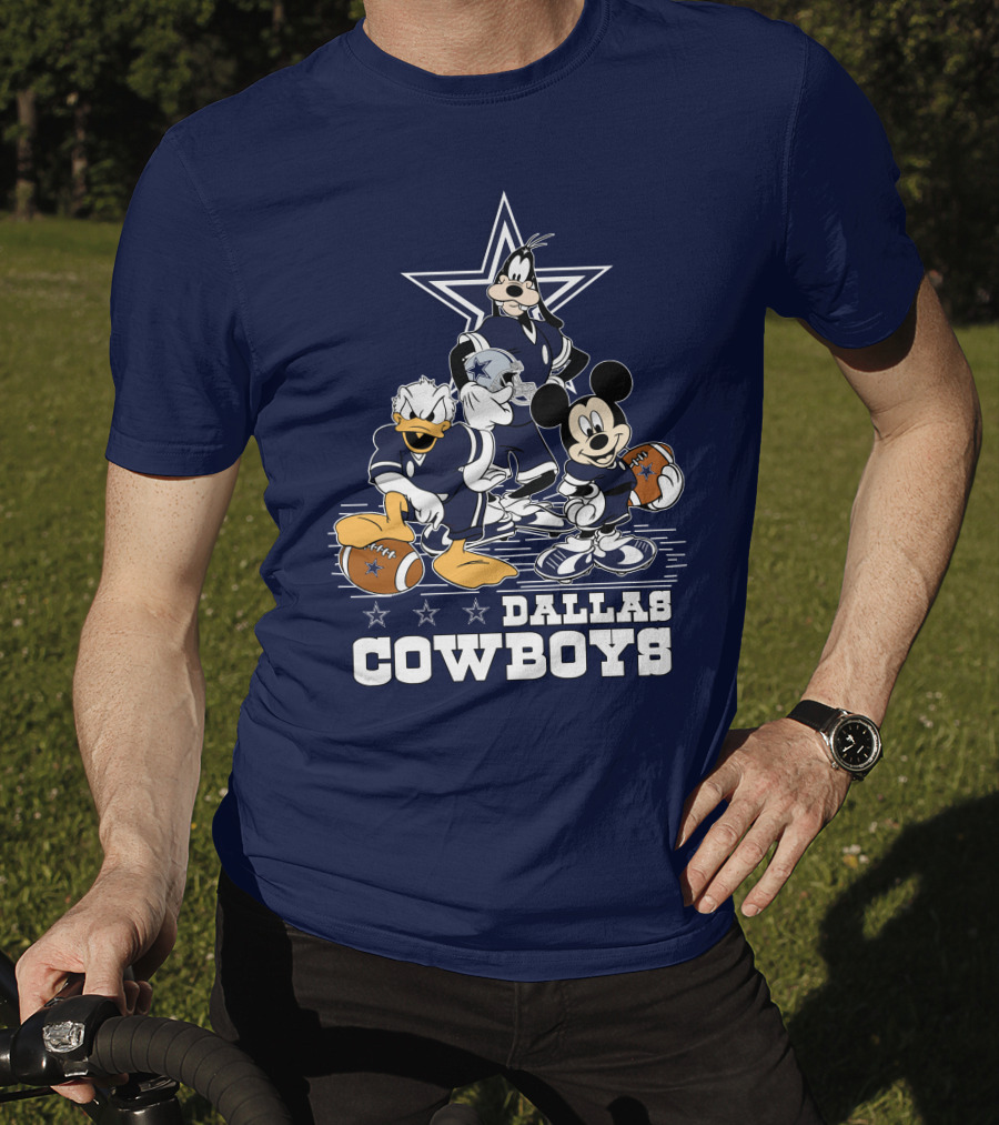 Dallas Cowboys Mickey Donald Goofy Football Team T-Shirt