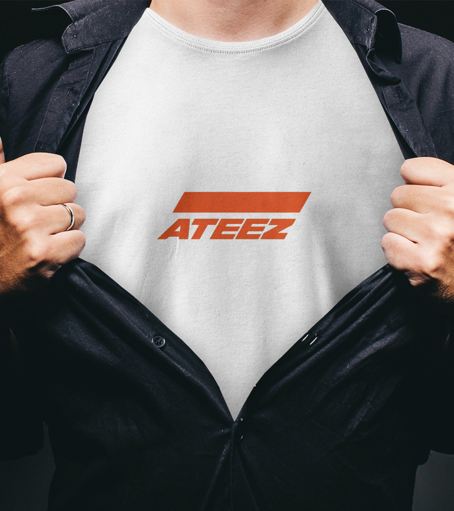 ATEEZ Orange Logo Fandom Merchandise T-Shirt