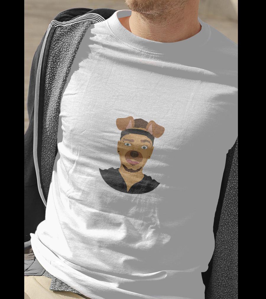 Kane Brown Cartoon Portrait With Dog Filter Ears And Nose T-Shirt