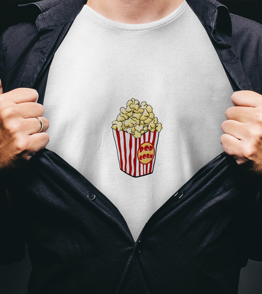 Popcorn Corn Pop Stripe Box T-Shirt