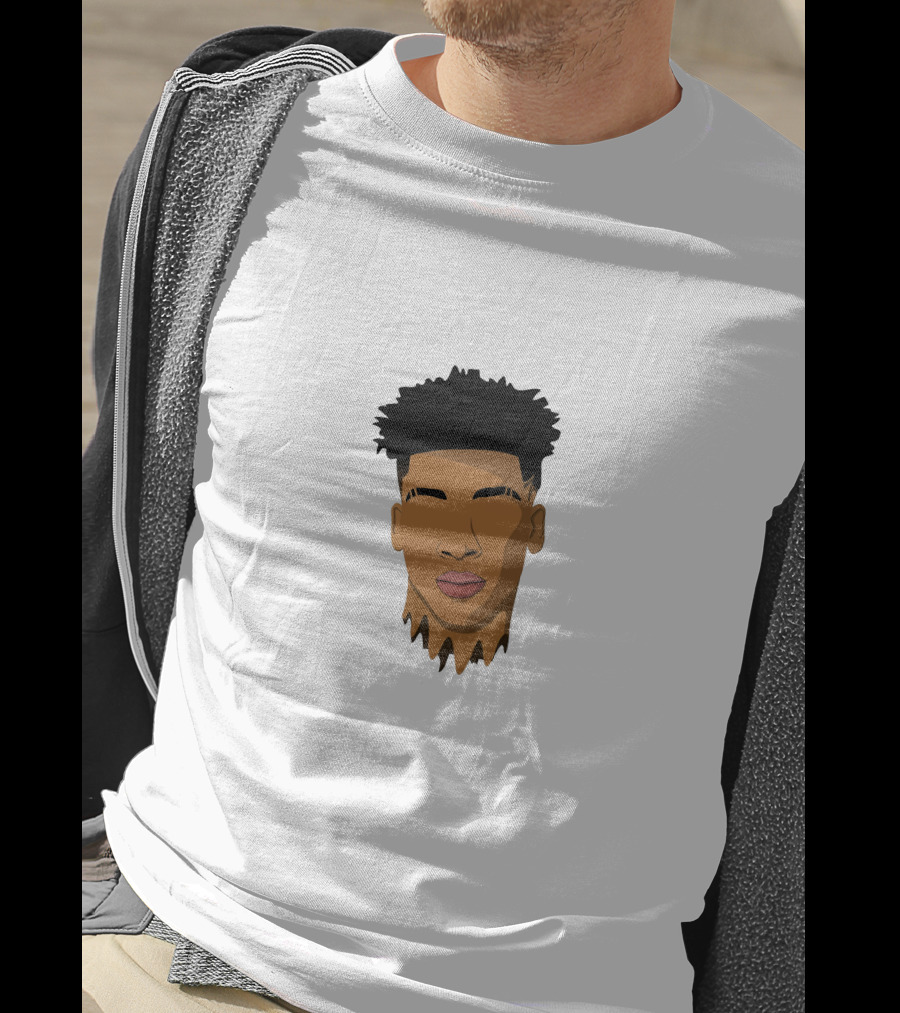 NLE Choppa Stylized Portrait Face T-Shirt