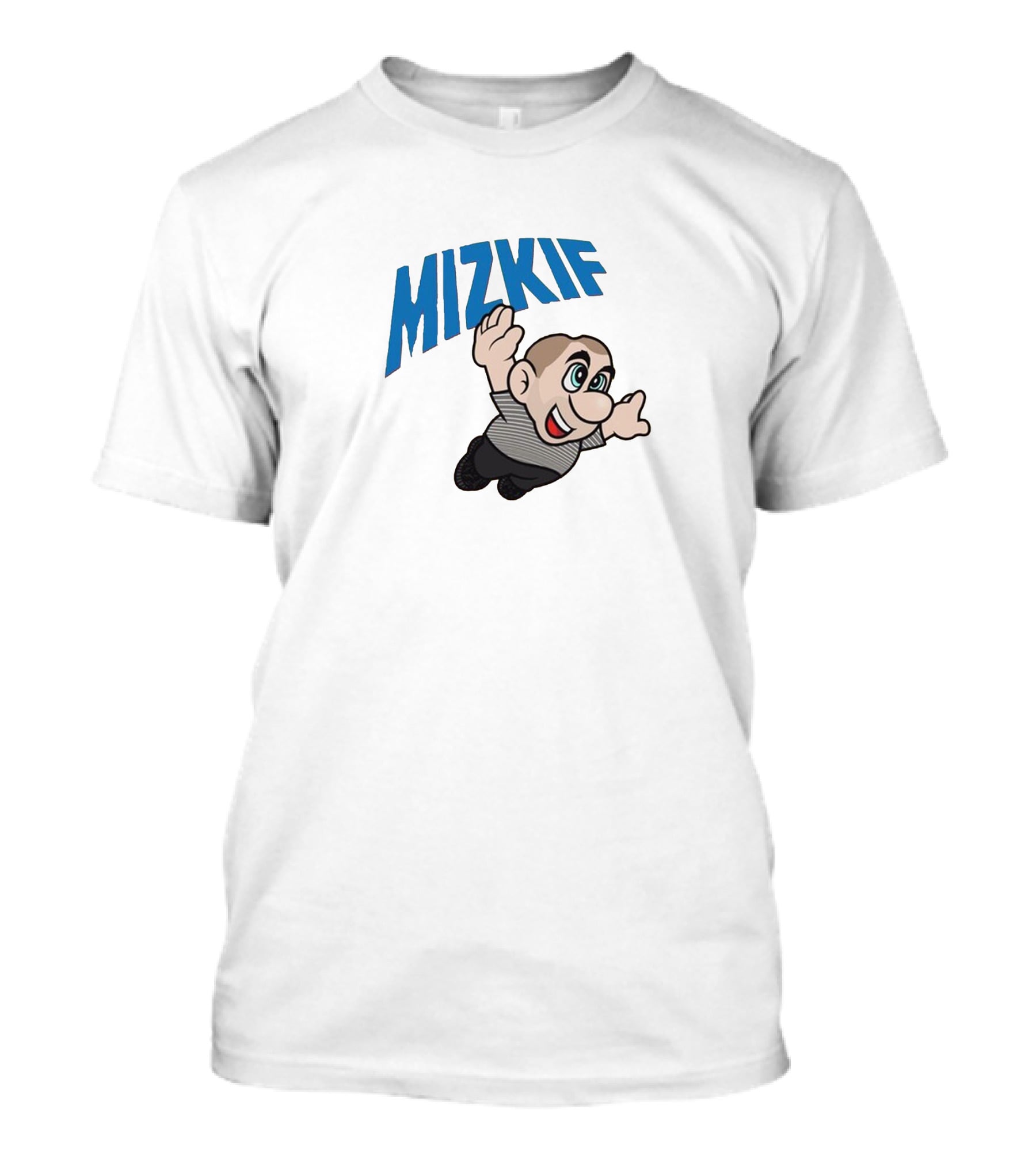 Mizkif Cartoon Character Flying Action Hero Pose T-Shirt