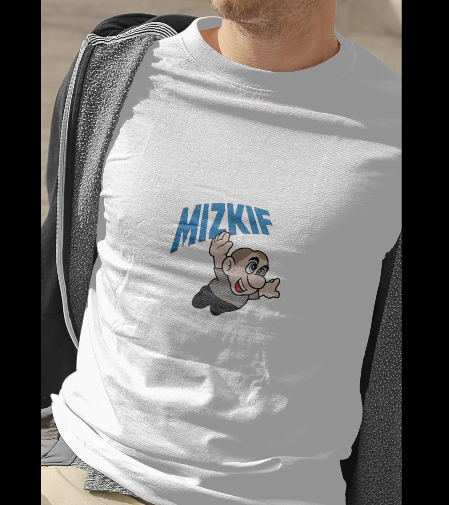 Mizkif Cartoon Character Flying Action Hero Pose T-Shirt