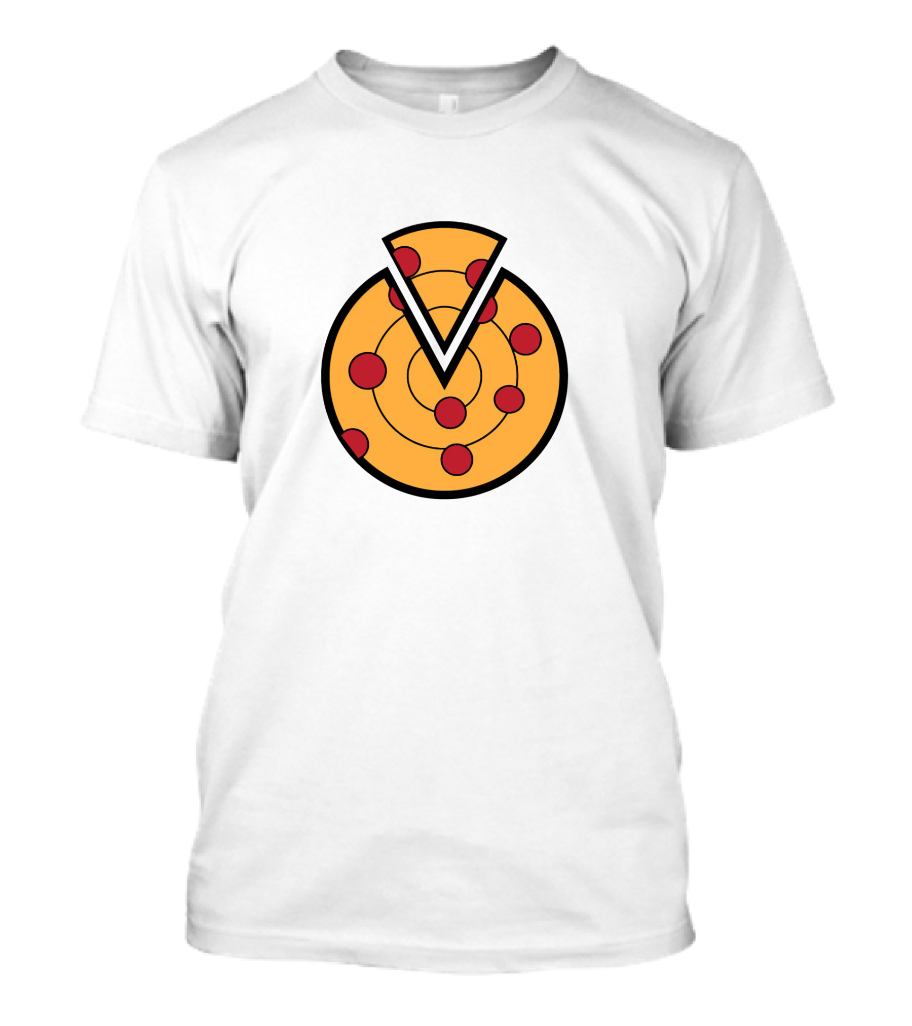 Pizza Target: Slice And Bullseye Fusion T-Shirt