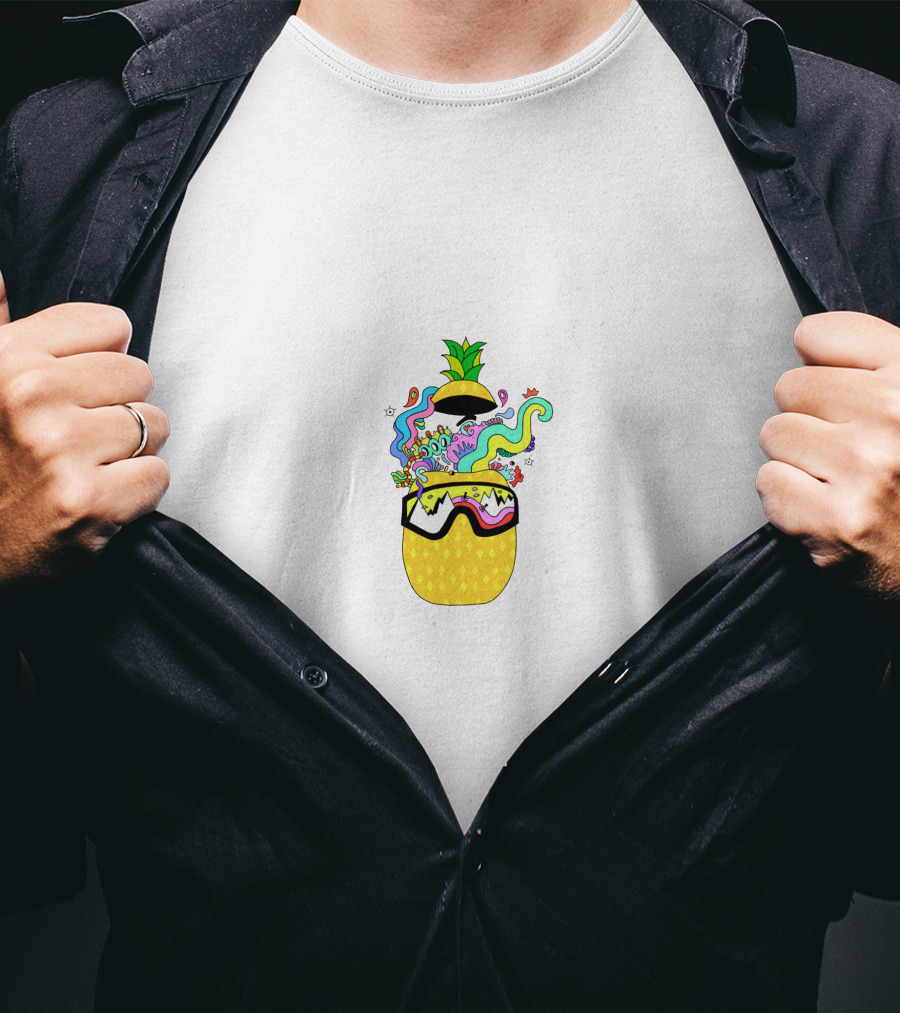 Glass Animals Psychedelic Pineapple Burst T-Shirt