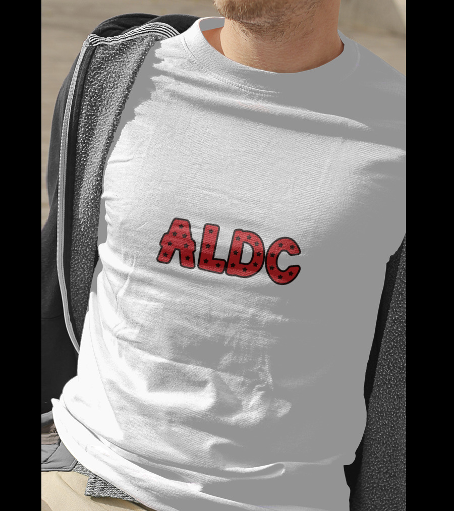 ALDC Red Lettering With Stars T-Shirt