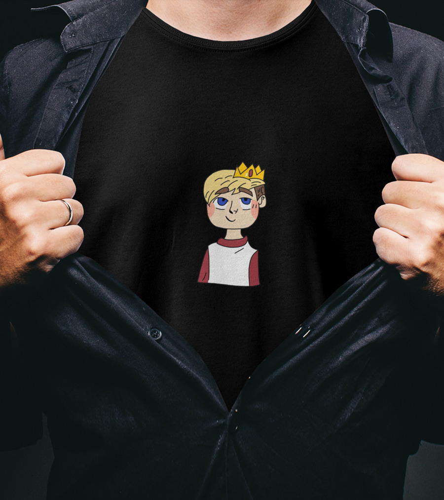 Capron Funk Cartoon Character Wearing Crown T-Shirt