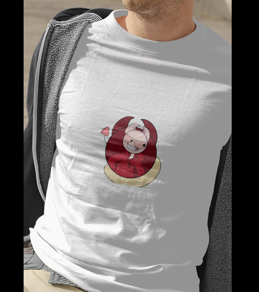 Somethingelseyt Red Hoodie Devil Character T-Shirt