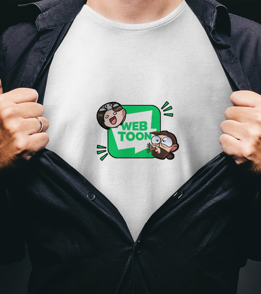 WEBTOON Characters With Cartoon Expressions T-Shirt