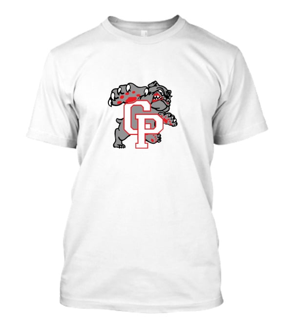 CP Bulldog Logo With Fierce Mascot T-Shirt