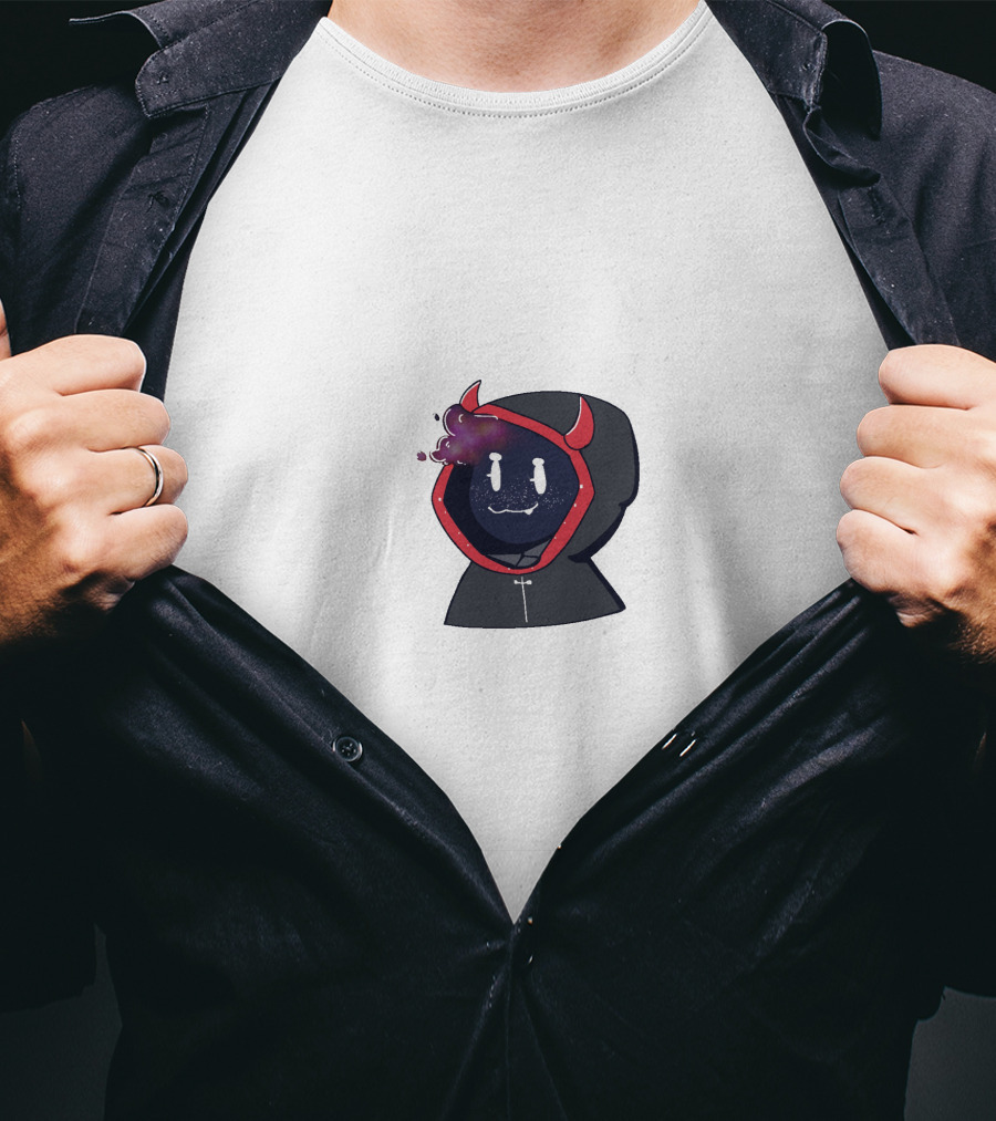 BadBoyHalo Devil Hoodie Galaxy Face T-Shirt