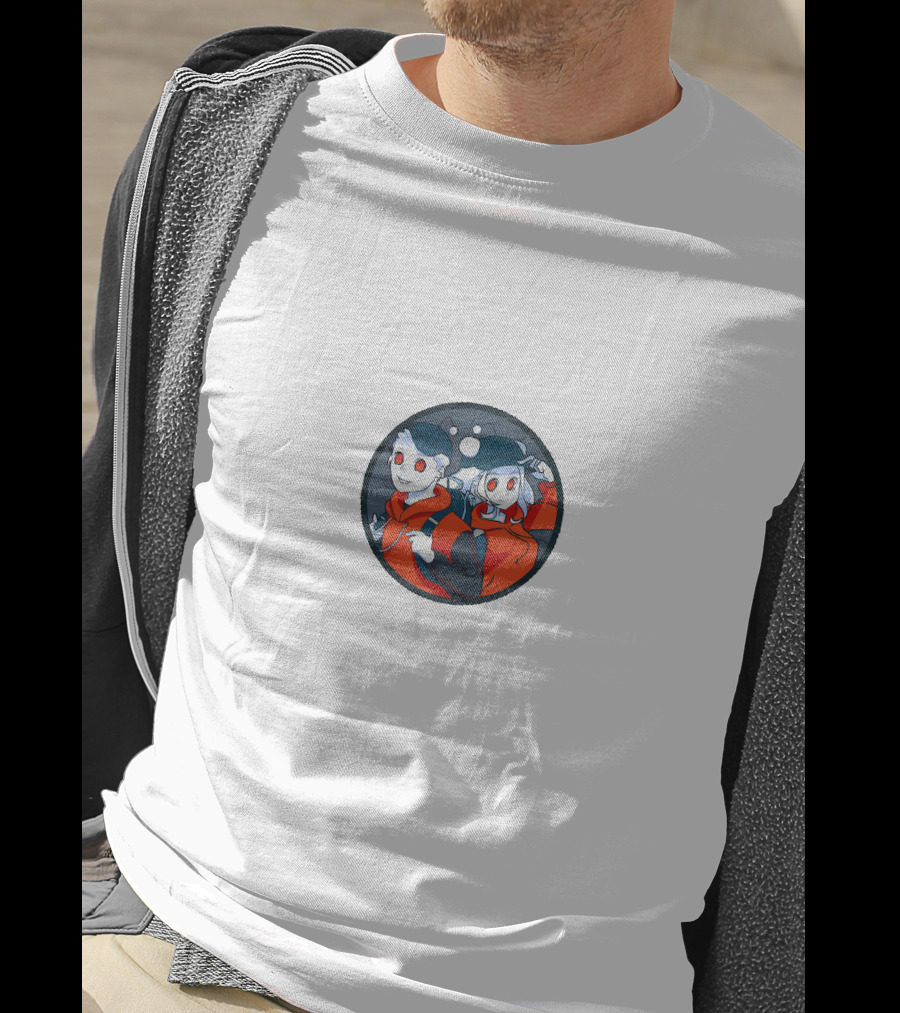 Teenagers Red Hoodies Anime Style Duo T-Shirt