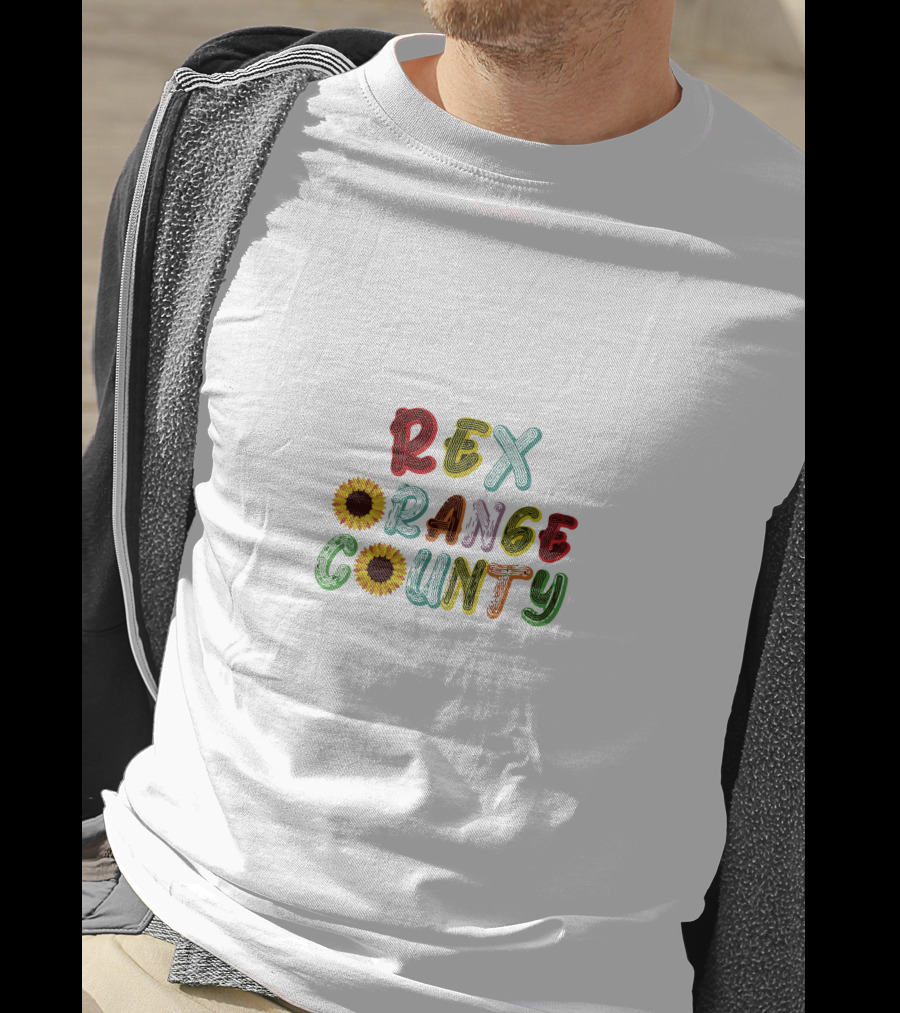 Rex Orange County Colorful Sunflower Letters T-Shirt