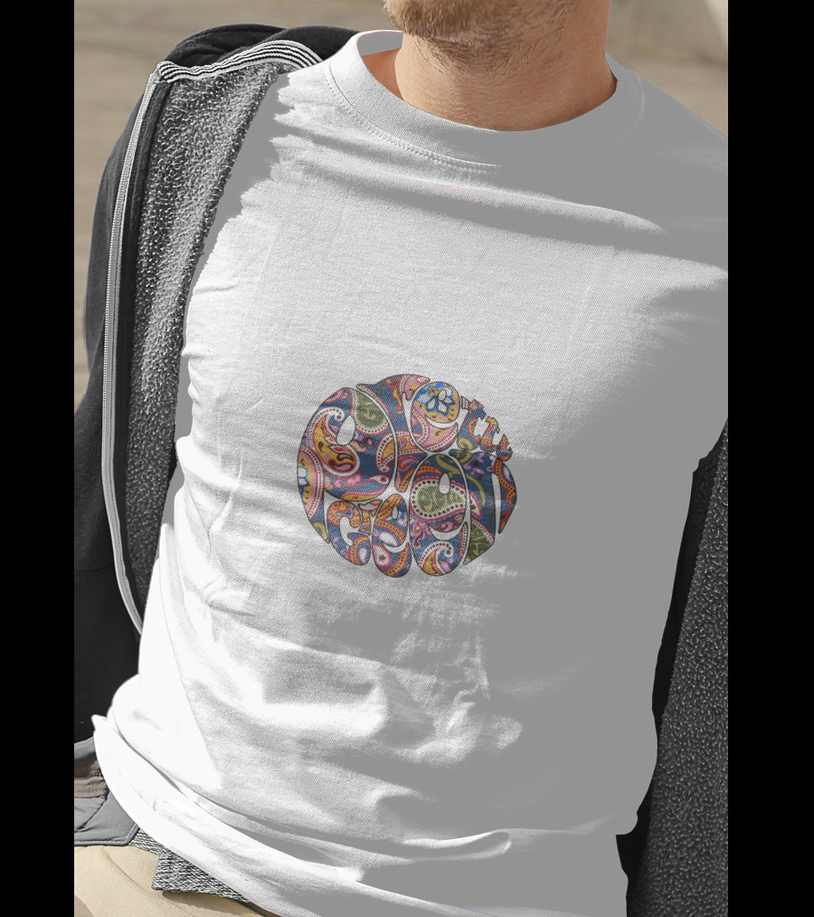 Peace Paisley Round Multicolor T-Shirt