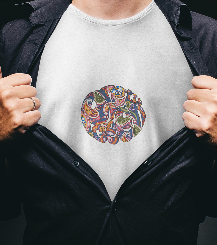 Peace Paisley Round Multicolor T-Shirt