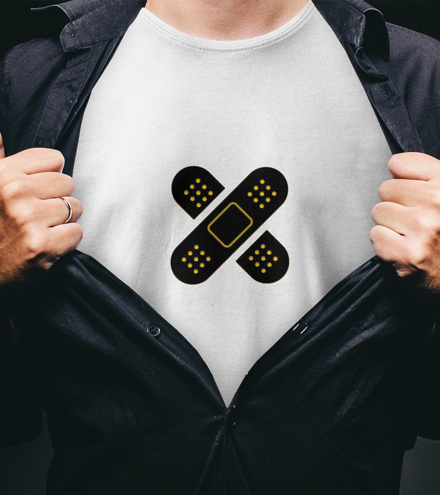 Mothica Bandaid Cross T-Shirt