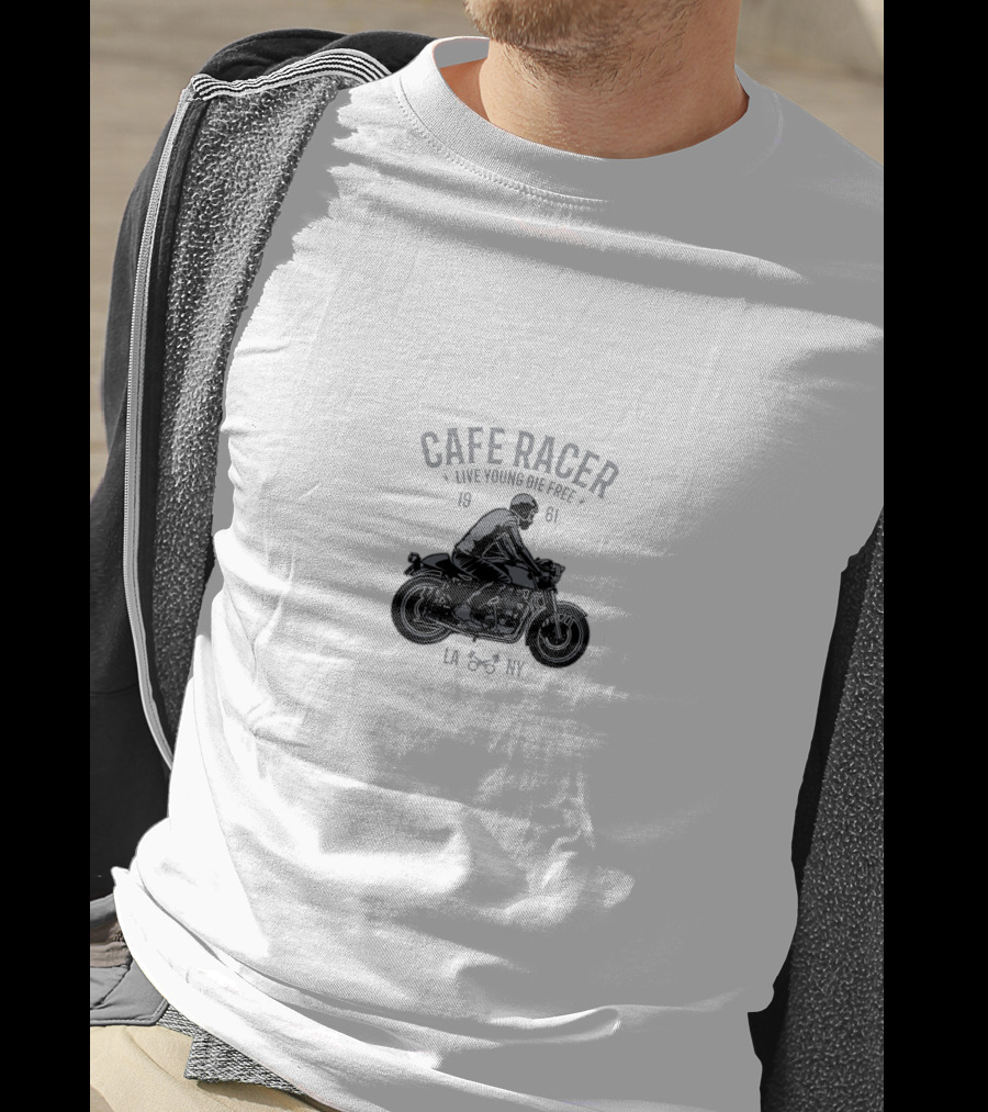 Cafe Racer Live Young Die Free 1961 LA NY T-Shirt