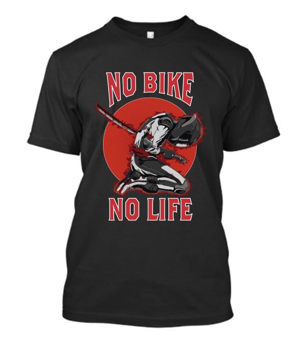 No Bike No Life Knight USA T-Shirt