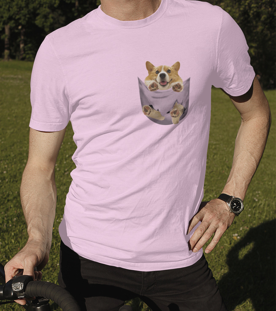 Lovely Corgi Pocket Pal T-Shirt