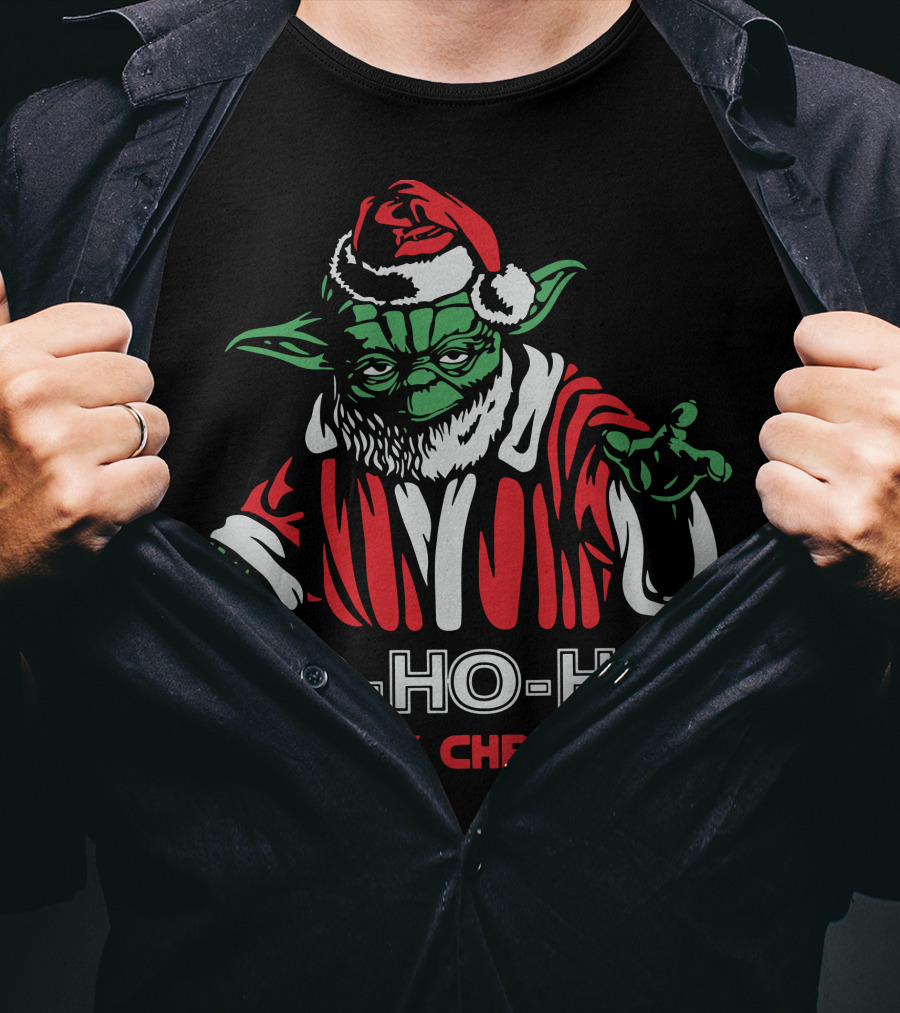 Ho Ho Ho Merry Christmas Yoda T-Shirt