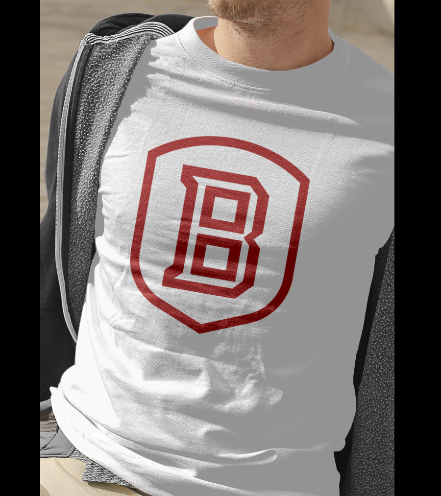 Bradley Braves Shield Emblem B T-Shirt