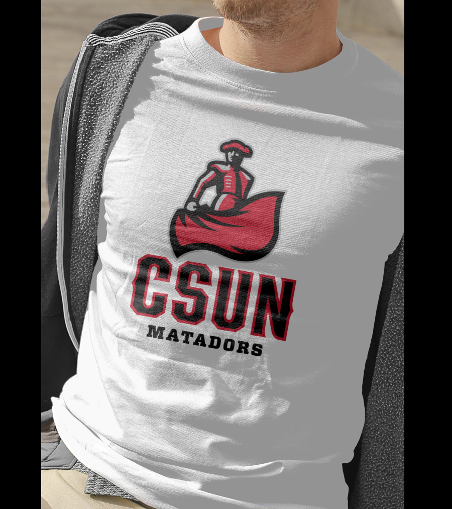 CSUN Matadors Logo Matador In Red And Black Robe T-Shirt