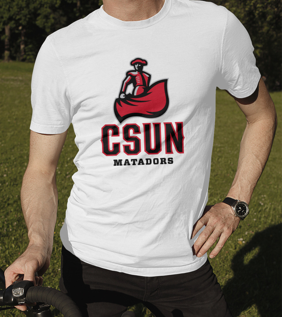 CSUN Matadors Logo Matador In Red And Black Robe T-Shirt