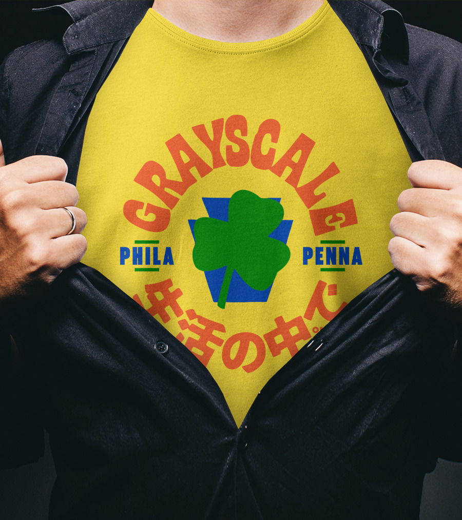 Grayscale Phila Penna Life OMMXI Shamrock T-Shirt