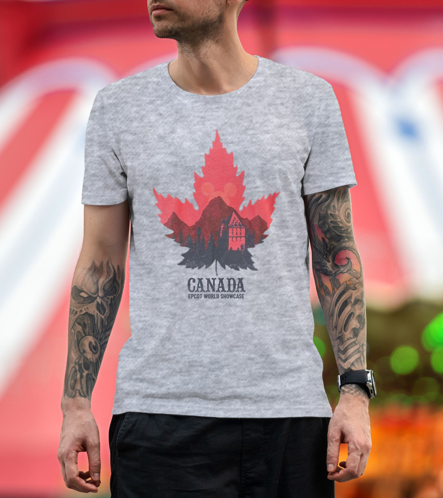 Canada EPCOT World Showcase Maple Leaf Mickey T-Shirt