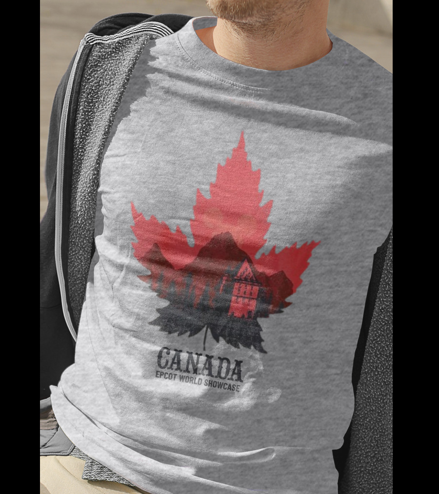 Canada EPCOT World Showcase Maple Leaf Mickey T-Shirt
