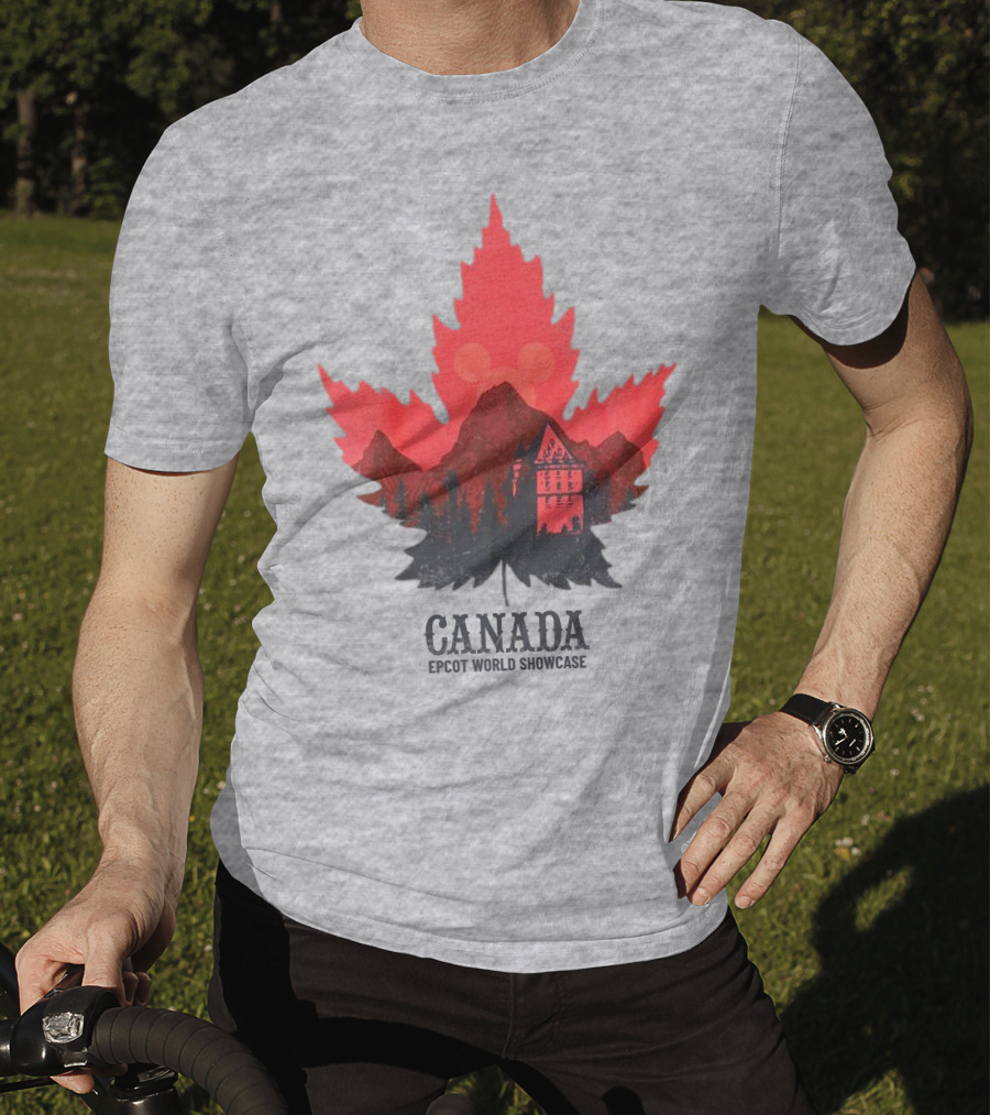 Canada EPCOT World Showcase Maple Leaf Mickey T-Shirt