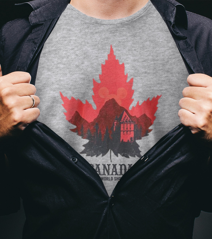 Canada EPCOT World Showcase Maple Leaf Mickey T-Shirt