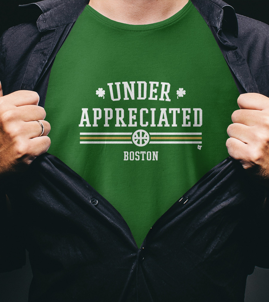Under Appreciated Boston Basketball Green Shamrocks T-Shirt